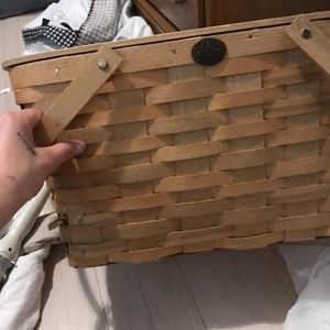 Authentic Handcrafted Peterboro picnic basket